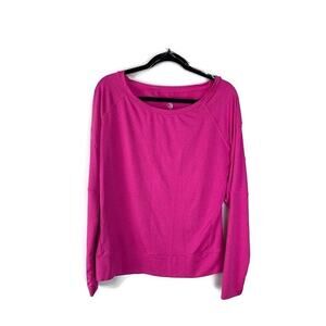 MPG Mondetta Performance Gear Pink Long-Sleeve Pullover Womens Activewear Size S